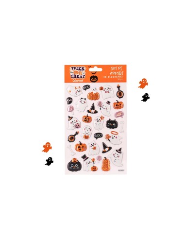 Halloween Stickers Set 3 Models - Decorative Spooky Theme Decals LAGCOL25887 Colourbook | Futurartshop.com