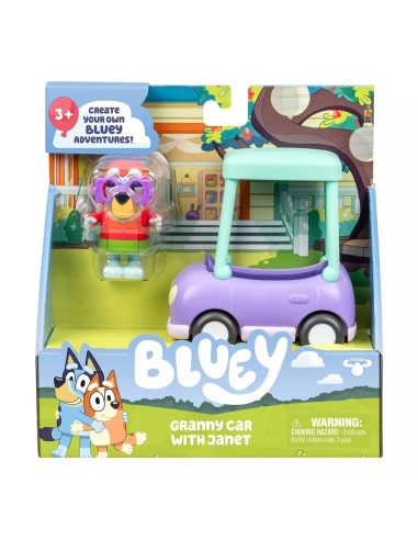 Bluey Chat Mates Auto delle Nonne con Figura Janet - Veicolo Giocattolo ROC21739725 Moose | Futurartshop.com