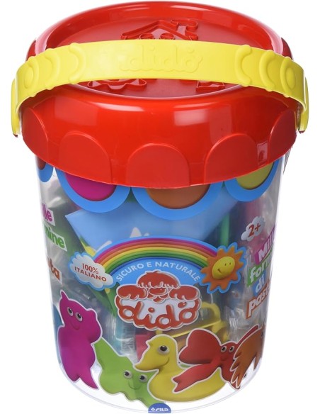 Dido Mille Formine Bucket Set - Modeling Dough Creative Kids Play F361400 Fila | Futurartshop.com