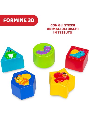 Kids Sensory Play Mat with Sounds & Lights 5 Soft Tiles Electronic TOY11315 Chicco | Futurartshop.com