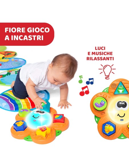 Tappeto Gioco Sensoriale Bambini con Suoni e Luci 5 Tappetini TOY11315 Chicco | Futurartshop.com