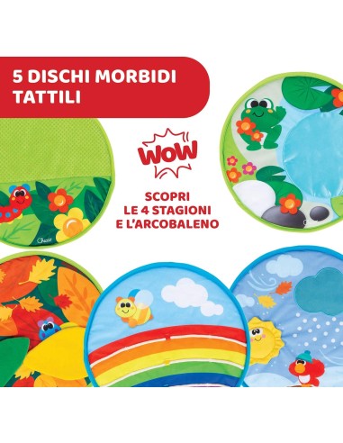 Kids Sensory Play Mat with Sounds & Lights 5 Soft Tiles Electronic TOY11315 Chicco | Futurartshop.com