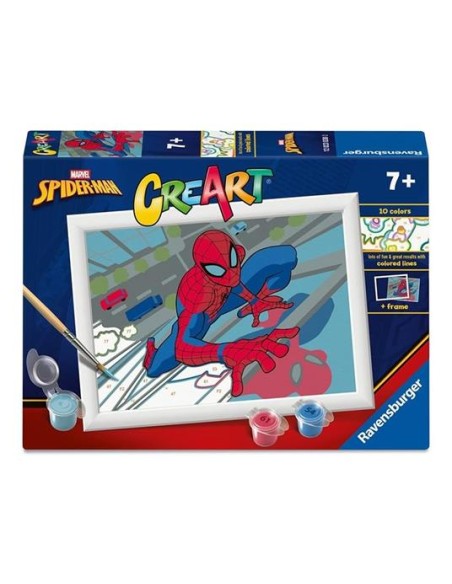 Creart Spider-Man 18x13 cm - Pittura Numeri Set Colori Creativo RAV23038 Ravensburger | Futurartshop.com