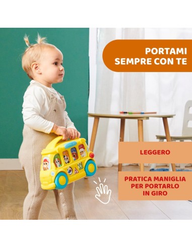 Chicco Bilingual Animal School Bus Educational Toy AGR57891 Chicco | Futurartshop.com
