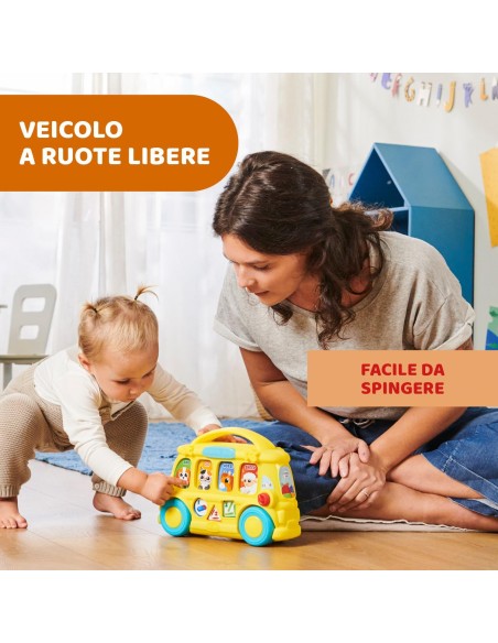 Chicco Bilingual Animal School Bus Educational Toy AGR57891 Chicco | Futurartshop.com