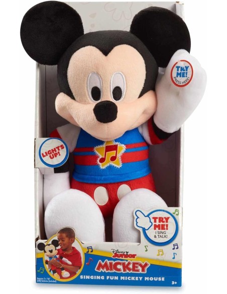Micky Topolino Peluche Musicale Morbido 28cm con Luci e Suoni Interattivo AGRMCC13000 Giochi Preziosi | Futurartshop.com