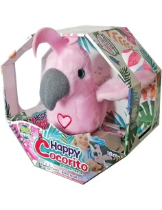 Happy Cocorito Peluche Interattivo Pappagallo Sempre Con Te - Giocattolo Parlante per Bambini AGRYES52499  | Futurartshop.com