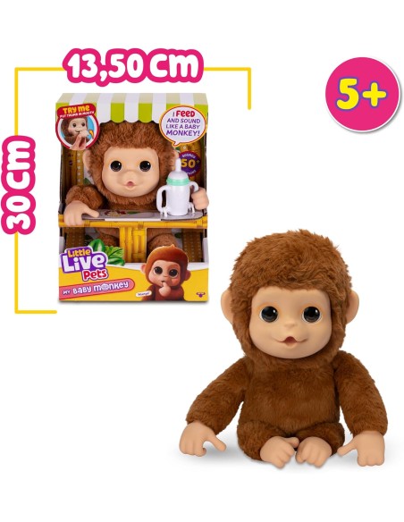 Little Live Pets Mango Interactive Monkey 50 Sounds AGRLP50000 Moose | Futurartshop.com