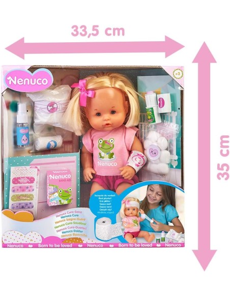 Nenuco Cura Sana e Guarisci - Bambola 35cm con Accessori Dottore ROU700016256 Famosa | Futurartshop.com