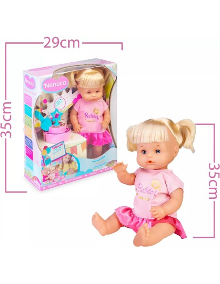 Nenuco Happy Birthday - Bambola Compleanno 35cm con Accessori Festa ROUNFN44000 Famosa | Futurartshop.com