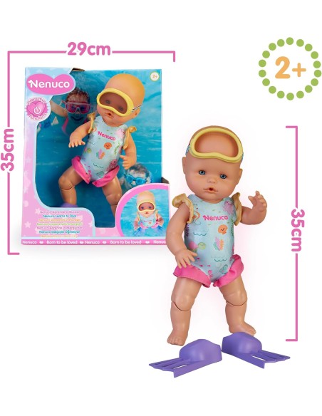 Nenuco Learn to Dive - 35cm Doll with Sea and Pool Accessories ROUNFN75000 Famosa | Futurartshop.com