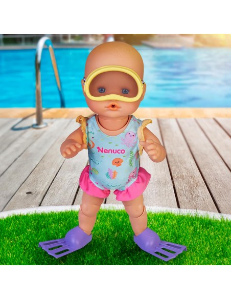 Nenuco Learn to Dive - 35cm Doll with Sea and Pool Accessories ROUNFN75000 Famosa | Futurartshop.com