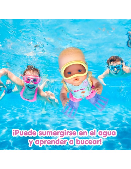 Nenuco Impara ad Immergersi - Bambola 35cm con Accessori Mare e Piscina ROUNFN75000 Famosa | Futurartshop.com