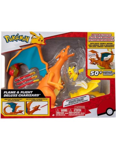 Pokémon Charizard Deluxe Interattivo con Pikachu e Lanciatore ROUPKW2731 Jazwares | Futurartshop.com