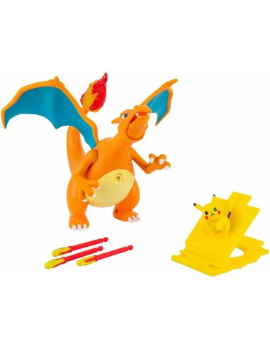 Pokémon Charizard Deluxe Interactive with Pikachu Figure & Launcher ROUPKW2731 Jazwares | Futurartshop.com