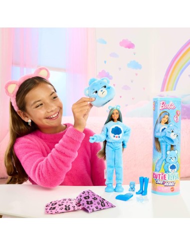 Barbie Cutie Reveal Care Bears Grumpy Bear - Doll with 10 Surprises ROUJCN96 Mattel | Futurartshop.com
