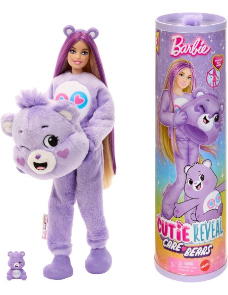 Barbie Cutie Reveal Care Bears Share Bear - Color Change Doll 10 Surprises ROUJCN94 Mattel | Futurartshop.com