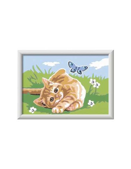 CreArt Gattino Allegro 13x18cm Kit Dipingere con Numeri RAV23092 Ravensburger | Futurartshop.com