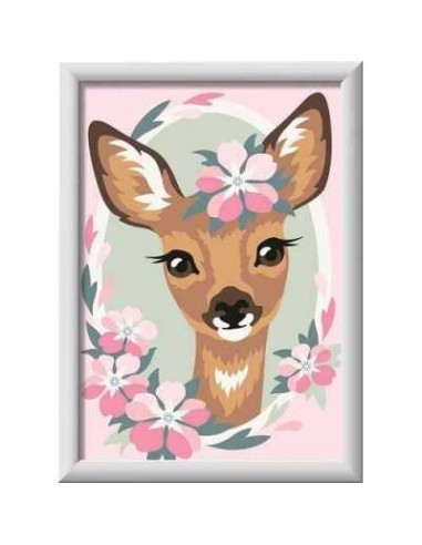 CreArt Delightful Deer 13x18cm Paint by Numbers Kit RAV20072 Ravensburger | Futurartshop.com