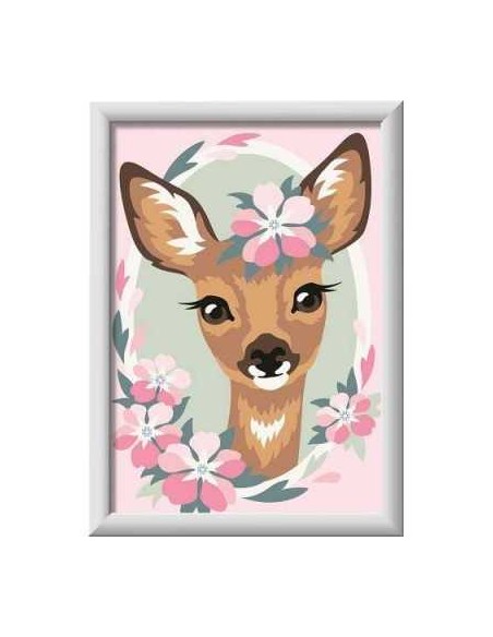 CreArt Delightful Deer 13x18cm Paint by Numbers Kit RAV20072 Ravensburger | Futurartshop.com