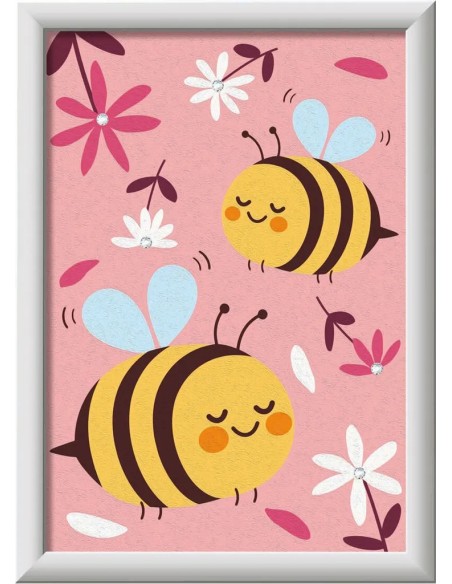 CreArt Happy Bumblebees 13x18cm Paint by Numbers Kit RAV23973 Ravensburger | Futurartshop.com