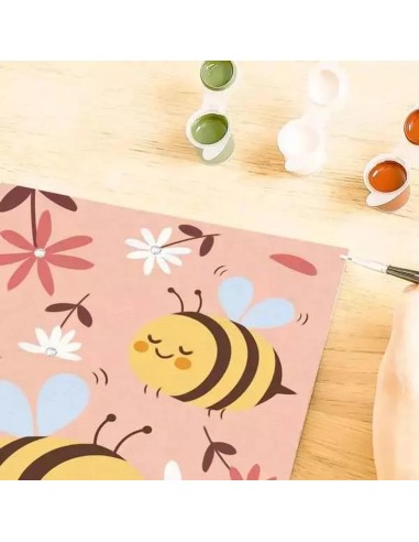 CreArt Happy Bumblebees 13x18cm Paint by Numbers Kit RAV23973 Ravensburger | Futurartshop.com