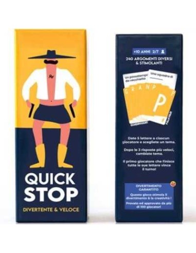 Quickstop Gioco di Carte Asmodee Party Game 2-7 Giocatori AGR1124LF  | Futurartshop.com