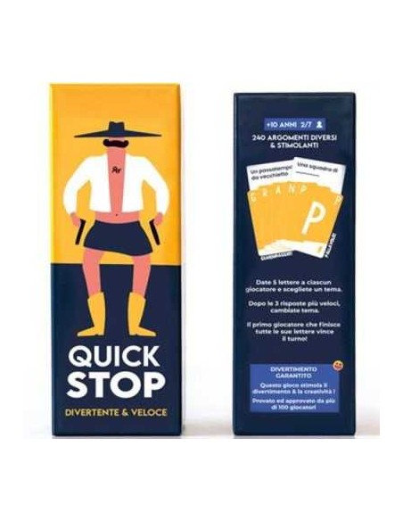 Quickstop Gioco di Carte Asmodee Party Game 2-7 Giocatori AGR1124LF  | Futurartshop.com