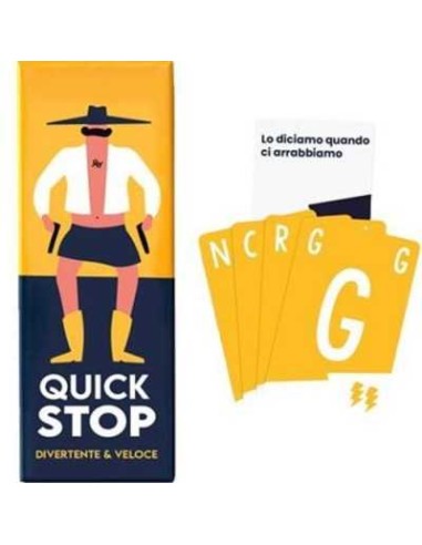 Quickstop Card Game Asmodee Party Game 2-7 Players Ages 10+ AGR1124LF  | Futurartshop.com
