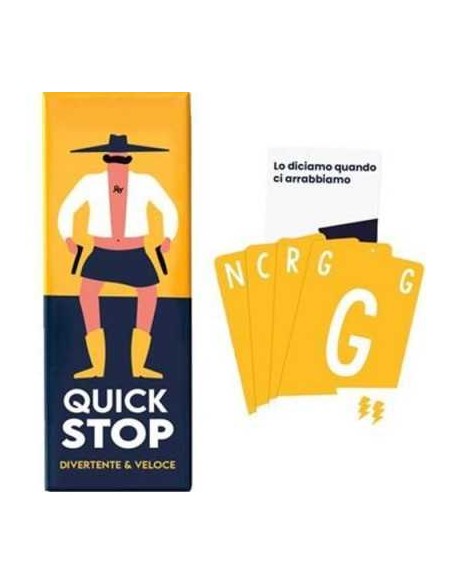 Quickstop Gioco di Carte Asmodee Party Game 2-7 Giocatori AGR1124LF  | Futurartshop.com