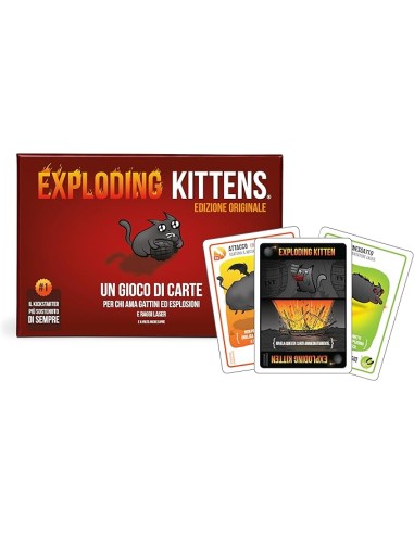 Exploding Kittens Original Edition Card Game 2-5 Players Ages 7+ AGREKIEK01IT  | Futurartshop.com