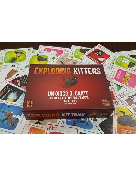 Exploding Kittens Original Edition 2-5 Giocatori Età 7+ AGREKIEK01IT  | Futurartshop.com