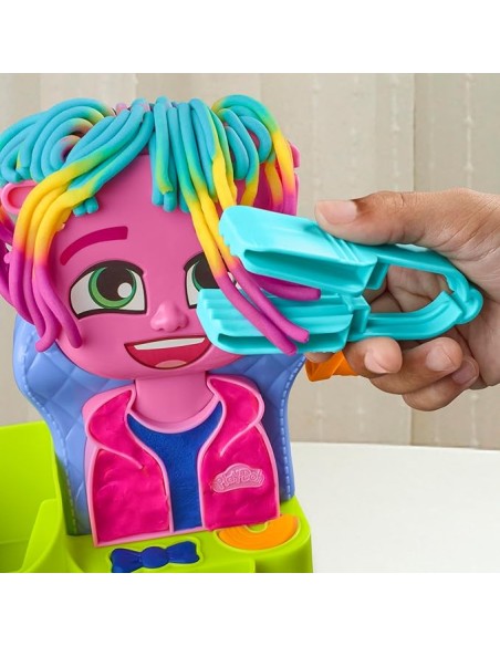 Play-Doh Hair Stylin Salon Playset 6 Cans Ages 3+ AGRF8807 Hasbro | Futurartshop.com