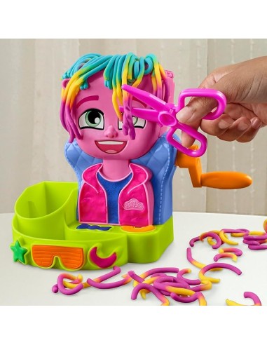 Play-Doh Hair Stylin Salon Playset 6 Cans Ages 3+ AGRF8807 Hasbro | Futurartshop.com