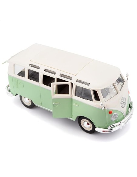 Volkswagen Van Samba Bus Die Cast 1:25 BUR31856 Burago | Futurartshop.com