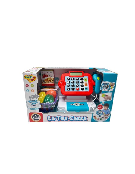 Kids Cash Register Scanner Calculator Supermarket Toy Playset 3+ EAS18279  | Futurartshop.com
