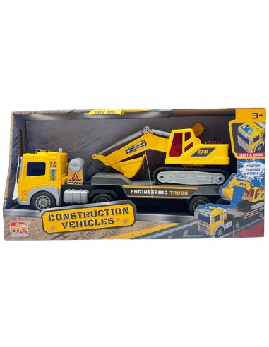 Bisarca Giocattolo con Ruspa Luci e Suoni Camion Bambini EAS18129 Easy Toys | Futurartshop.com