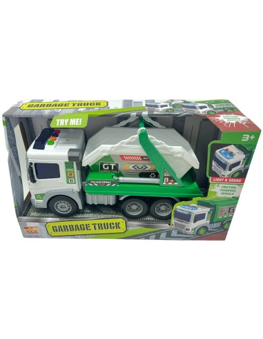 Garbage Truck Toy with Lights Sounds 2 Models Kids Age 3+ EAS18132 Easy Toys | Futurartshop.com