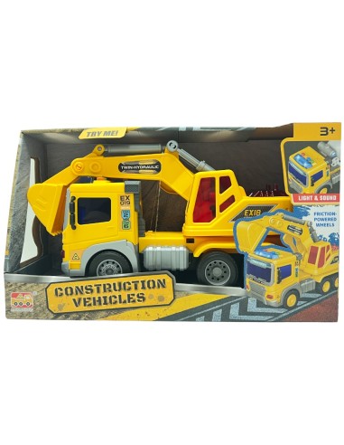 Road Works Truck Toy with Lights Sounds 3 Assorted Models Kids EAS18130 Easy Toys | Futurartshop.com