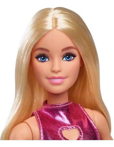 Barbie Fashionistas 230 Abito Rosa Metallizzato Bambola AGRHYT88 Mattel | Futurartshop.com
