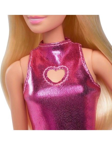 Barbie Fashionistas 230 Metallic Pink Minidress Fashion Doll AGRHYT88 Mattel | Futurartshop.com