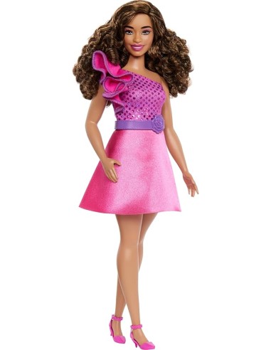 Barbie Fashionistas 225 Abito Rosa 65° Anniversario Curvy AGRHRH22 Mattel | Futurartshop.com