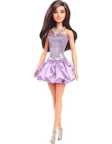 Barbie Fashionistas 234 Purple Sequined Dress with Necklace AGRHYT92 Mattel | Futurartshop.com