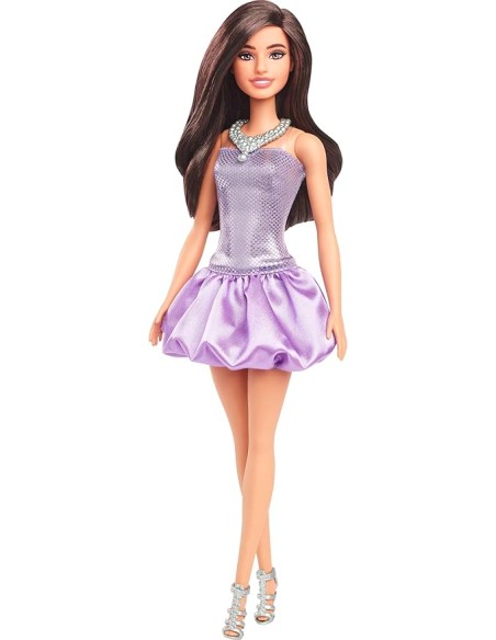 Barbie Fashionistas 234 Abito Viola Paillettes con Collana AGRHYT92 Mattel | Futurartshop.com