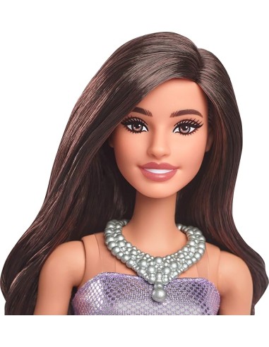 Barbie Fashionistas 234 Purple Sequined Dress with Necklace AGRHYT92 Mattel | Futurartshop.com