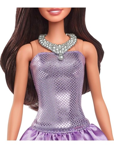 Barbie Fashionistas 234 Purple Sequined Dress with Necklace AGRHYT92 Mattel | Futurartshop.com