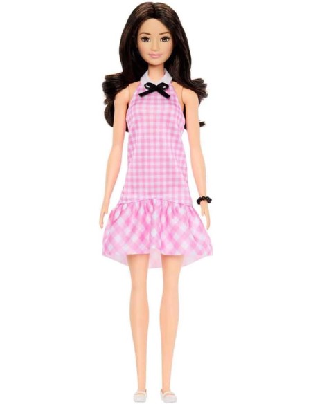 Barbie Fashionistas 224 Pink Gingham Dress 65th Anniversary AGRHRH21 Mattel | Futurartshop.com