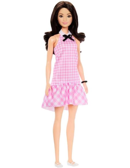 Barbie Fashionistas 224 Pink Gingham Dress 65th Anniversary AGRHRH21 Mattel | Futurartshop.com