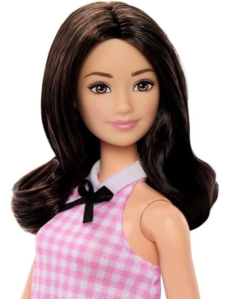 Barbie Fashionistas 224 Pink Gingham Dress 65th Anniversary AGRHRH21 Mattel | Futurartshop.com