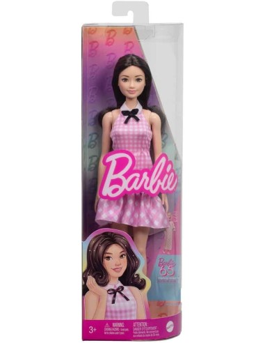 Barbie Fashionistas 224 Pink Gingham Dress 65th Anniversary AGRHRH21 Mattel | Futurartshop.com